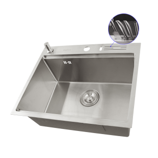 Zlewozmywak wpuszczany w blat Inox Nett NS-5747  zdjęcie 