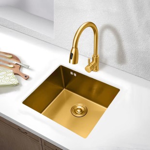 Złoty zlewozmywak podwieszany Nett NG-5045  zdjęcie 