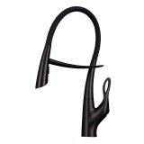 Bateria kuchenna z elastyczną wylewką czarna Nett SWB-52