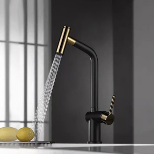 Stylowa złota bateria kuchenna Nett FG-44  zdjęcie 