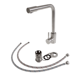 Bateria ze stali nierdzewnej szczotkowana Nett WS-33  zdjęcie 