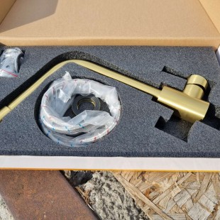 Złota bateria kuchenna ze stali nierdzewnej Nett WG-33  zdjęcie 