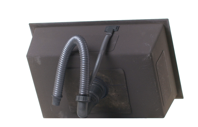 Чорна мийка для кухні з нержавійки з PVD покриттям Nett NB-6845  zdjęcie 