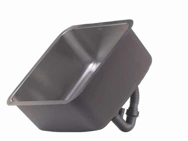 Zlewozmywak ze stali nierdzewnej 46 cm podwieszany inox Nett NS-4643  zdjęcie 